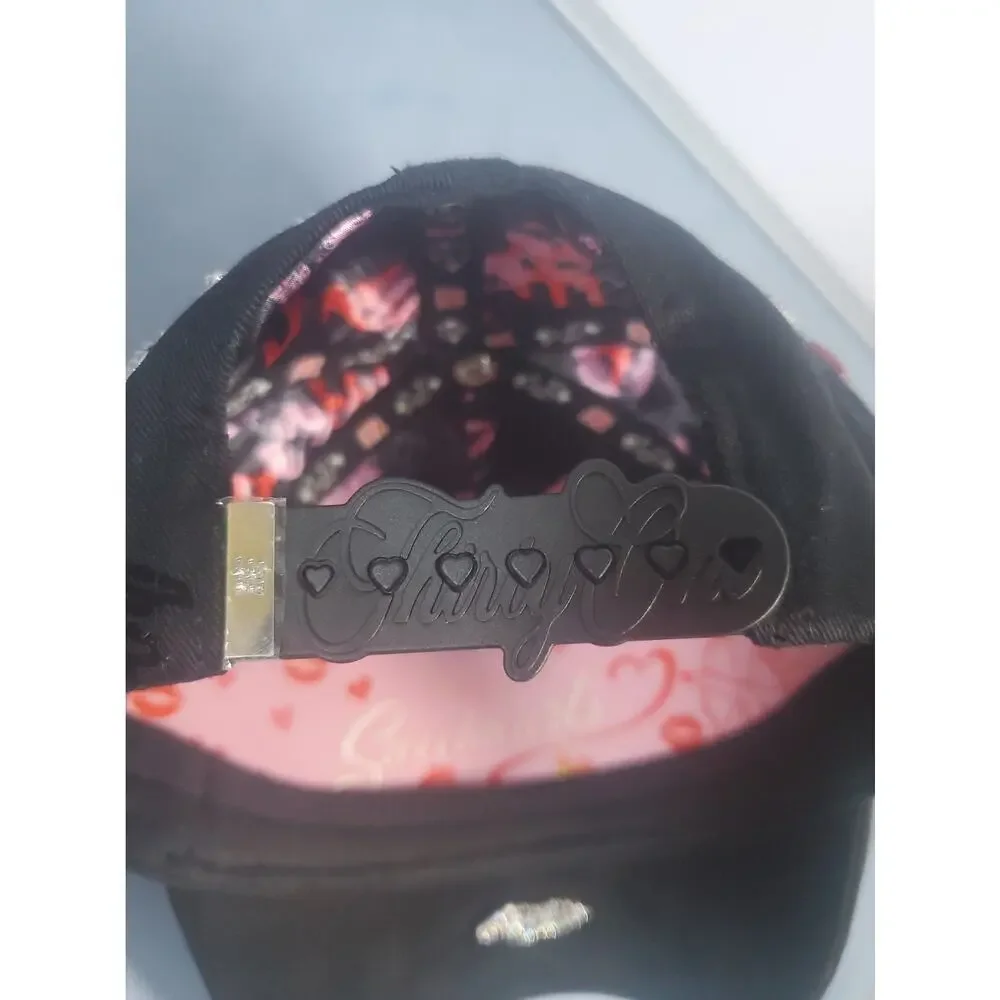 31 Hats Thirty One NY Lovestruck Snapback Hat Black Valentine Sweethearts New